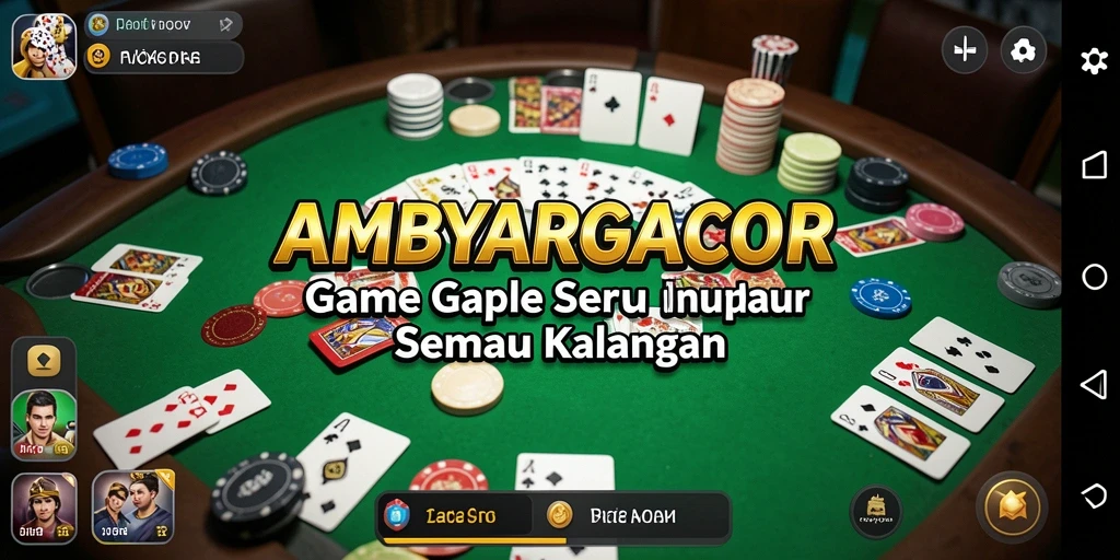 Tampilkan gameplay seru dari AMBYARGACOR di dalam aplikasi Gaple.