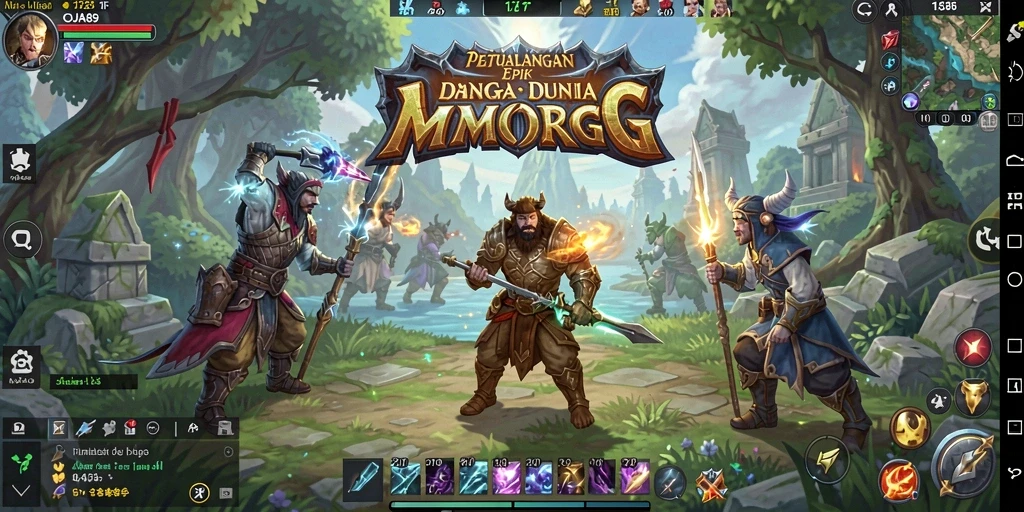 Tangkapan layar gameplay OJA89 menampilkan karakter dalam pertempuran seru.