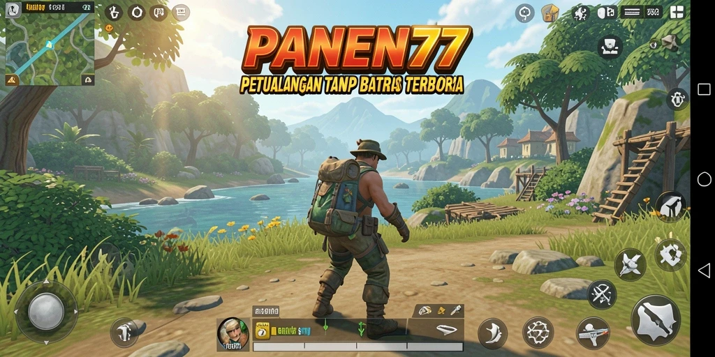 Tampilan gameplay Open World yang menakjubkan di PANEN77.