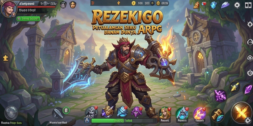 Tampilan menakjubkan dari gameplay ARPG REZEKIGO.