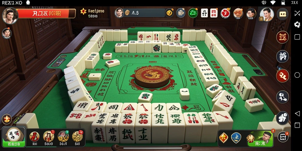 Tampilan menarik dari gameplay Mahjong REZIXO yang seru.