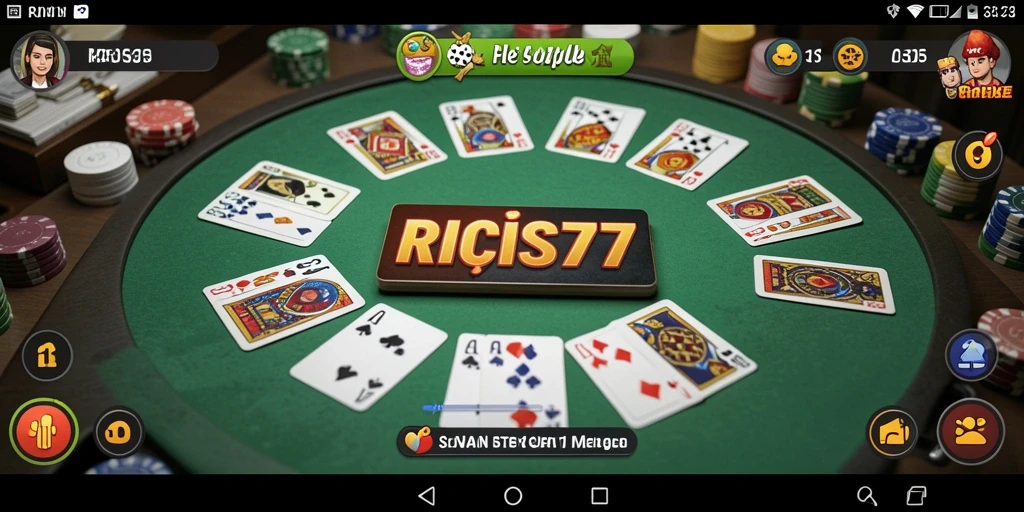 Gameplay seru RICIS77 dengan fitur Gaple yang menarik.