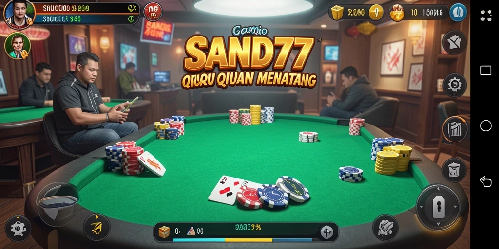 Tampilan gameplay QiuQiu yang seru dan menarik di SAND77.