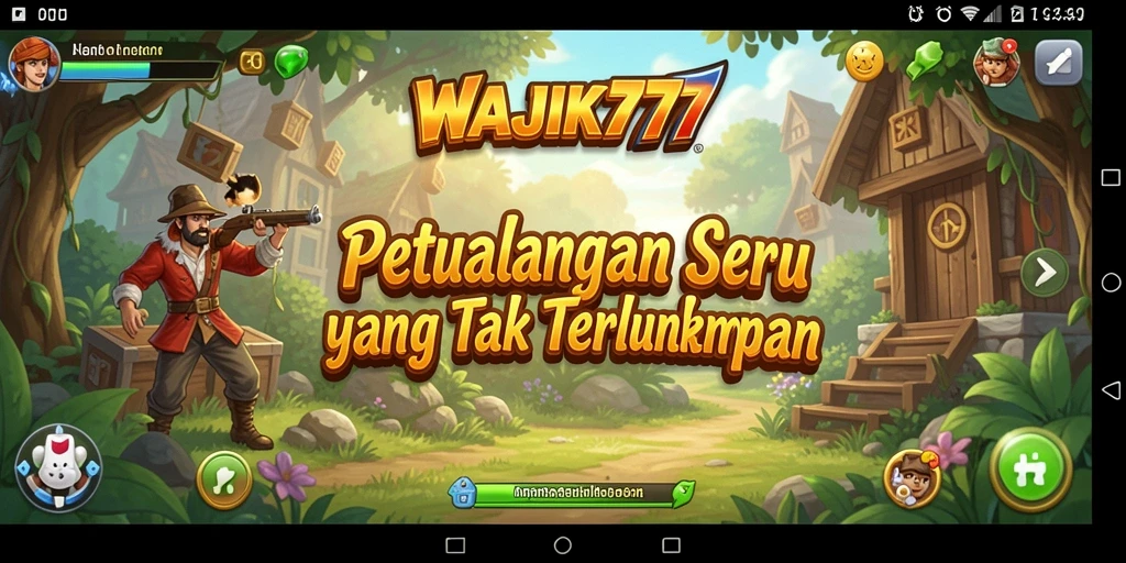 Tangkapan layar yang menunjukkan gameplay seru WAJIK777.