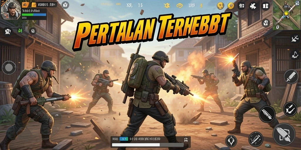 Gameplay X88 yang intens dan seru dalam adu Battle Royale.